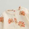 imageKuriozud Newborn Baby Boy Thanksgiving Outfit Little Turkey Romper Long Sleeve Jumpsuit Infant Boy Fall ClothesTurkey Khaki