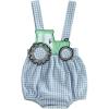 imageKuriozud Baby Boy Tractor Overall Romper Plaid Sleeveless Jumpsuit Cute Infant Boy Farm Outfit Spring Summer ClothesPlaid Blue
