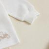 imageKuriozud Toddler Boy Fall Winter Clothes Embroidery Baby Long Sleeve T Shirt Pants Set 6 12 18 24 Months 2T 3T 4T 2PCS OutfitTractor Beige