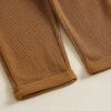 imageKuriozud Toddler Boy Fall Winter Clothes Embroidery Baby Long Sleeve T Shirt Pants Set 6 12 18 24 Months 2T 3T 4T 2PCS OutfitTractor Brown