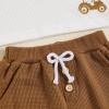 imageKuriozud Toddler Boy Fall Winter Clothes Embroidery Baby Long Sleeve T Shirt Pants Set 6 12 18 24 Months 2T 3T 4T 2PCS OutfitTractor Brown