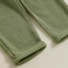 imageKuriozud Toddler Boy Fall Winter Clothes Embroidery Baby Long Sleeve T Shirt Pants Set 6 12 18 24 Months 2T 3T 4T 2PCS OutfitTractor Green