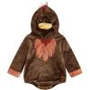 imageKuriozud Toddler Baby Thanksgiving Outfit Costume Turkey Long Sleeve Romper My First Halloween Boy Outfit Cute Fall ClothesMulticolor