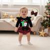 imageKuriozud My First Thanksgiving Outfit Baby Girl Turkey Romper BodysuitRuffle Tutu Shorts Bloomer 1st Thanksgiving ClothesChristmas Black Red