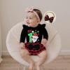 imageKuriozud My First Thanksgiving Outfit Baby Girl Turkey Romper BodysuitRuffle Tutu Shorts Bloomer 1st Thanksgiving ClothesChristmas Black Red