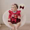 imageKuriozud My First Thanksgiving Outfit Baby Girl Turkey Romper BodysuitRuffle Tutu Shorts Bloomer 1st Thanksgiving ClothesChristmas Red