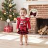 imageKuriozud My First Thanksgiving Outfit Baby Girl Turkey Romper BodysuitRuffle Tutu Shorts Bloomer 1st Thanksgiving ClothesChristmas Red