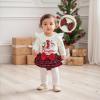 imageKuriozud My First Thanksgiving Outfit Baby Girl Turkey Romper BodysuitRuffle Tutu Shorts Bloomer 1st Thanksgiving ClothesChristmas White