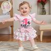 imageKuriozud My First Thanksgiving Outfit Baby Girl Turkey Romper BodysuitRuffle Tutu Shorts Bloomer 1st Thanksgiving ClothesFathers Day Pink