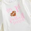 imageKuriozud My First Thanksgiving Outfit Baby Girl Turkey Romper BodysuitRuffle Tutu Shorts Bloomer 1st Thanksgiving ClothesFootball Pink