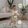imageKuriozud My First Thanksgiving Outfit Baby Girl Turkey Romper BodysuitRuffle Tutu Shorts Bloomer 1st Thanksgiving ClothesHalloween Beige