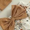 imageKuriozud My First Thanksgiving Outfit Baby Girl Turkey Romper BodysuitRuffle Tutu Shorts Bloomer 1st Thanksgiving ClothesHalloween Brown