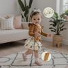 imageKuriozud My First Thanksgiving Outfit Baby Girl Turkey Romper BodysuitRuffle Tutu Shorts Bloomer 1st Thanksgiving ClothesHalloween Brown