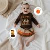 imageKuriozud My First Thanksgiving Outfit Baby Girl Turkey Romper BodysuitRuffle Tutu Shorts Bloomer 1st Thanksgiving ClothesThanksgiving Brown a