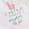 imageKuriozud My First Thanksgiving Outfit Baby Girl Turkey Romper BodysuitRuffle Tutu Shorts Bloomer 1st Thanksgiving ClothesWhite Green My 1st Easter a