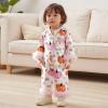 imageKuriozud Baby Girl Boy Fall Button Down Silk Satin Pajamas Romper OnePiece Jumpsuit Long Sleeve Nightgown Pjs SleepwearHalloweenpink