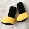 imageKuriozud Cute Fuzzy Animal Costume for Baby Girl Boy Halloween Costume Romper with Hat and Leg Warmer 4pcs Cosplay OutfitBee Yellow
