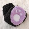 imageKuriozud Cute Fuzzy Animal Costume for Baby Girl Boy Halloween Costume Romper with Hat and Leg Warmer 4pcs Cosplay OutfitCat Black Purple