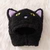 imageKuriozud Cute Fuzzy Animal Costume for Baby Girl Boy Halloween Costume Romper with Hat and Leg Warmer 4pcs Cosplay OutfitCat Black Purple