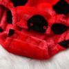 imageKuriozud Cute Fuzzy Animal Costume for Baby Girl Boy Halloween Costume Romper with Hat and Leg Warmer 4pcs Cosplay OutfitLadybug Red
