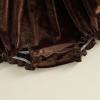 imageKuriozud Newborn Baby Girl Fall Winter Clothes Velvet Ruffle Long Sleeve Romper Cute Baby Girl Outfit Infant Girl ClothingRuffle Brown