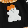 imageKuriozud Toddler Girl Halloween Outfit Baby PumpkinGhost Long Sleeve Ruffle Sweatshirt Tshirt And Pants Cute Fall ClothesGhost Black