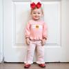 imageKuriozud Toddler Girl Halloween Outfit Baby PumpkinGhost Long Sleeve Ruffle Sweatshirt Tshirt And Pants Cute Fall ClothesPumpkin Bow Pink