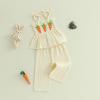 imageKuriozud Halloween Toddler Baby Girl Outfit Pumpkin Patch Tank TopWide Leg Pants Set Kids Little Girl Halloween ClothesBeige Carrot