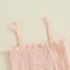 imageKuriozud Halloween Toddler Baby Girl Outfit Pumpkin Patch Tank TopWide Leg Pants Set Kids Little Girl Halloween ClothesDaily Pink Solid