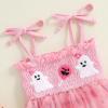 imageKuriozud Halloween Toddler Baby Girl Outfit Pumpkin Patch Tank TopWide Leg Pants Set Kids Little Girl Halloween ClothesHalloween Pink