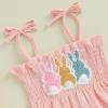 imageKuriozud Halloween Toddler Baby Girl Outfit Pumpkin Patch Tank TopWide Leg Pants Set Kids Little Girl Halloween ClothesPink Bunnys
