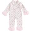 imageKuriozud Baby Girl Boy Christmas Button Down Silk Satin Pajamas Romper OnePiece Jumpsuit Pumpkin Nightgown Pjs SleepwearBow Printwhite