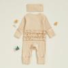 imageKuriozud My First Halloween Outfit Baby Girl Ghost Romper Pumpkin Onesie Newborn Preemie Girl Pajamas Thanksgiving ClothesBeige Gingerbread Man