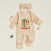 imageKuriozud My First Halloween Outfit Baby Girl Ghost Romper Pumpkin Onesie Newborn Preemie Girl Pajamas Thanksgiving ClothesBeige Gingerbread Man