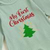 imageKuriozud My First Halloween Outfit Baby Girl Ghost Romper Pumpkin Onesie Newborn Preemie Girl Pajamas Thanksgiving ClothesGreen Christmas Tree