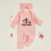 imageKuriozud My First Halloween Outfit Baby Girl Ghost Romper Pumpkin Onesie Newborn Preemie Girl Pajamas Thanksgiving ClothesPink Bowchristmas Tree