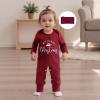 imageKuriozud My First Halloween Outfit Baby Girl Ghost Romper Pumpkin Onesie Newborn Preemie Girl Pajamas Thanksgiving ClothesWine Red Santa Hat