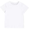 imageToddler Baby Boy Girl Short Sleeve Tee Solid Basic Cotton T Shirt Top ClothesWhtie