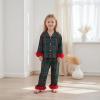 imageKuriozud Kids Christmas Pajamas Toddler Baby Boy Girl Button Down Pjs Tops Pants Little Boys Girls Christmas Pajama SetBuffalo Plaid Green