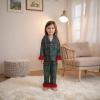 imageKuriozud Kids Christmas Pajamas Toddler Baby Boy Girl Button Down Pjs Tops Pants Little Boys Girls Christmas Pajama SetBuffalo Plaid Green