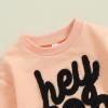imageKuriozud Toddler Baby Girl Halloween Outfits 6 9 12 18 24Month 2t 3t 4t Sweatshirt TopTutu Tulle Skirt Set Halloween CothesHey Boo Pink White