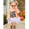 imageKuriozud Toddler Baby Girl Halloween Outfits 6 9 12 18 24Month 2t 3t 4t Sweatshirt TopTutu Tulle Skirt Set Halloween CothesHey Boo Pink White