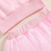 imageKuriozud Toddler Baby Girl Halloween Outfits 6 9 12 18 24Month 2t 3t 4t Sweatshirt TopTutu Tulle Skirt Set Halloween CothesSpooky Sis Pink