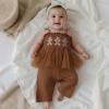 imageKuriozud Halloween Toddler Baby Girl Outfit Pumpkin Patch Tank TopWide Leg Pants Set Kids Little Girl Halloween ClothesXmas Brown
