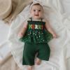 imageKuriozud Halloween Toddler Baby Girl Outfit Pumpkin Patch Tank TopWide Leg Pants Set Kids Little Girl Halloween ClothesXmas Green