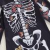 imageKuriozud Kids Toddler Girls Halloween Costume Zipper Long Sleeve Skeleton Jumpsuit Little Girl Halloween Clothes OutfitBlack