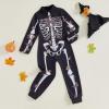 imageKuriozud Kids Toddler Girls Halloween Costume Zipper Long Sleeve Skeleton Jumpsuit Little Girl Halloween Clothes OutfitBlack