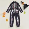 imageKuriozud Kids Toddler Girls Halloween Costume Zipper Long Sleeve Skeleton Jumpsuit Little Girl Halloween Clothes OutfitBlack