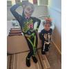 imageKuriozud Kids Toddler Girls Halloween Costume Zipper Long Sleeve Skeleton Jumpsuit Little Girl Halloween Clothes OutfitGreen