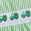imageKuriozud Smocked Baby Boy Girl Clothes Sleeveless Romper Jumpsuit Overall Newborn Infant Clothing Spring Summer Outfits St Patricks Day Car Shamrock 36 Months